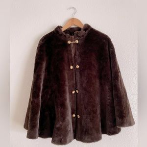 Faux Fur Cape
